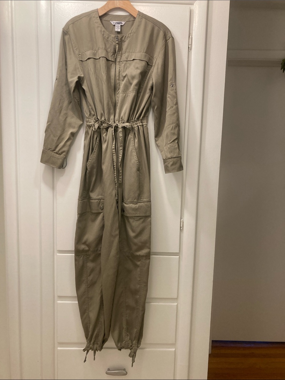 Athleta Olive Green Utility Jumpsuit Size Small
